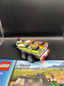 Lego City: 60058 SUV with Watercraft W/Minis & Manuals 99% Complete Read Desc