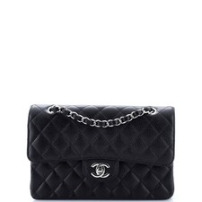 Chanel Classic Double Flap Bag Quilted Caviar Small