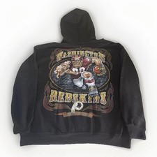 Mens Washington Redskins NFL Team Apparel Vintage Logo Hoodie
