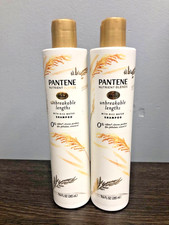2X Pantene Unbreakable Lengths Sulfate Free Shampoo Rice Water 9.6 oz 0.63 per gallon