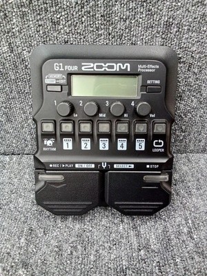 ZOOM G1FOUR Multieffektpedal Gitarrenprozessor Kompakt Ready Hervorragend