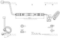 Hydraulikschlauch Lenkung Triscan 8516 29037 FüR Audi A4 B6 8E2 Avant 8E5 TDI