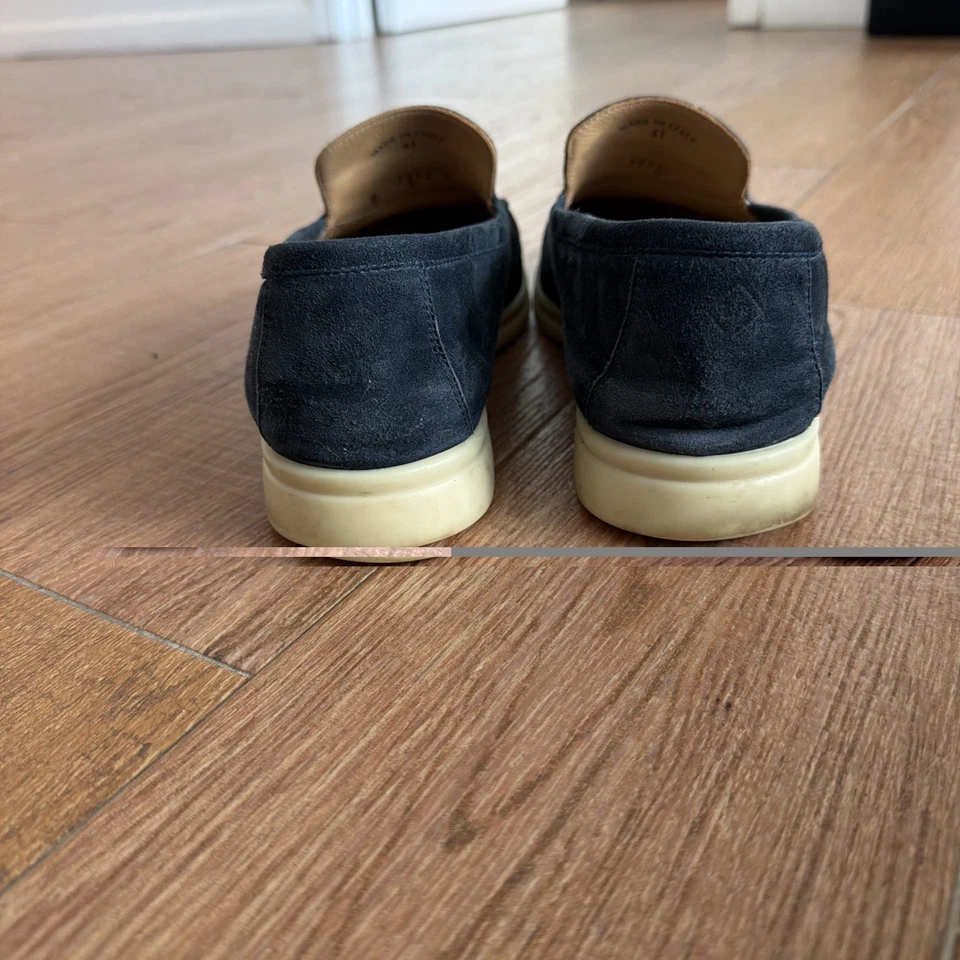 Paseo de verano de gamuza azul Lora Piana para hombre 41 Foto 3 de 4