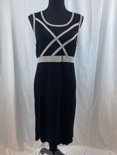 Grace Knit Dressing Women’s Size Large Black Gray Sleeveless Dress