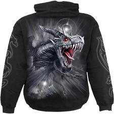 Fierce Dragon Hoodie   3D Gothic Pullover with Dark Fantasy Artwork