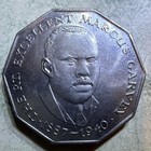 1988 Jamaica 50 Cents Copper-Nickel Coin KM#148 Marcus Garvey Commemorative — photo 2