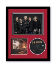Def Leppard Autographed Signed 11x14 Framed CD Photo Drastic Symphonies ACOA