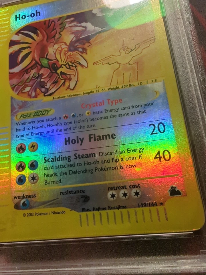 2003 POKEMON SKYRIDGE #149 HO-OH-REVERSE FOIL PSA 2 - Image 4 of 4