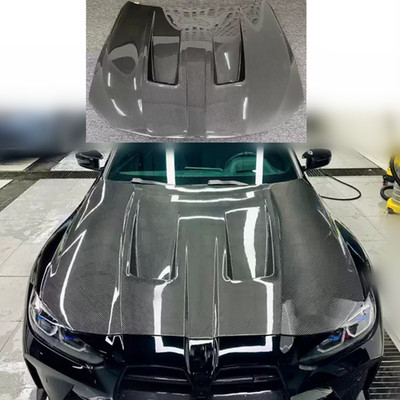 For BMW 4 Series i4 G22 G23 G26 2021-2026 Carbon Fiber Vented Hood Scoop Bonnet