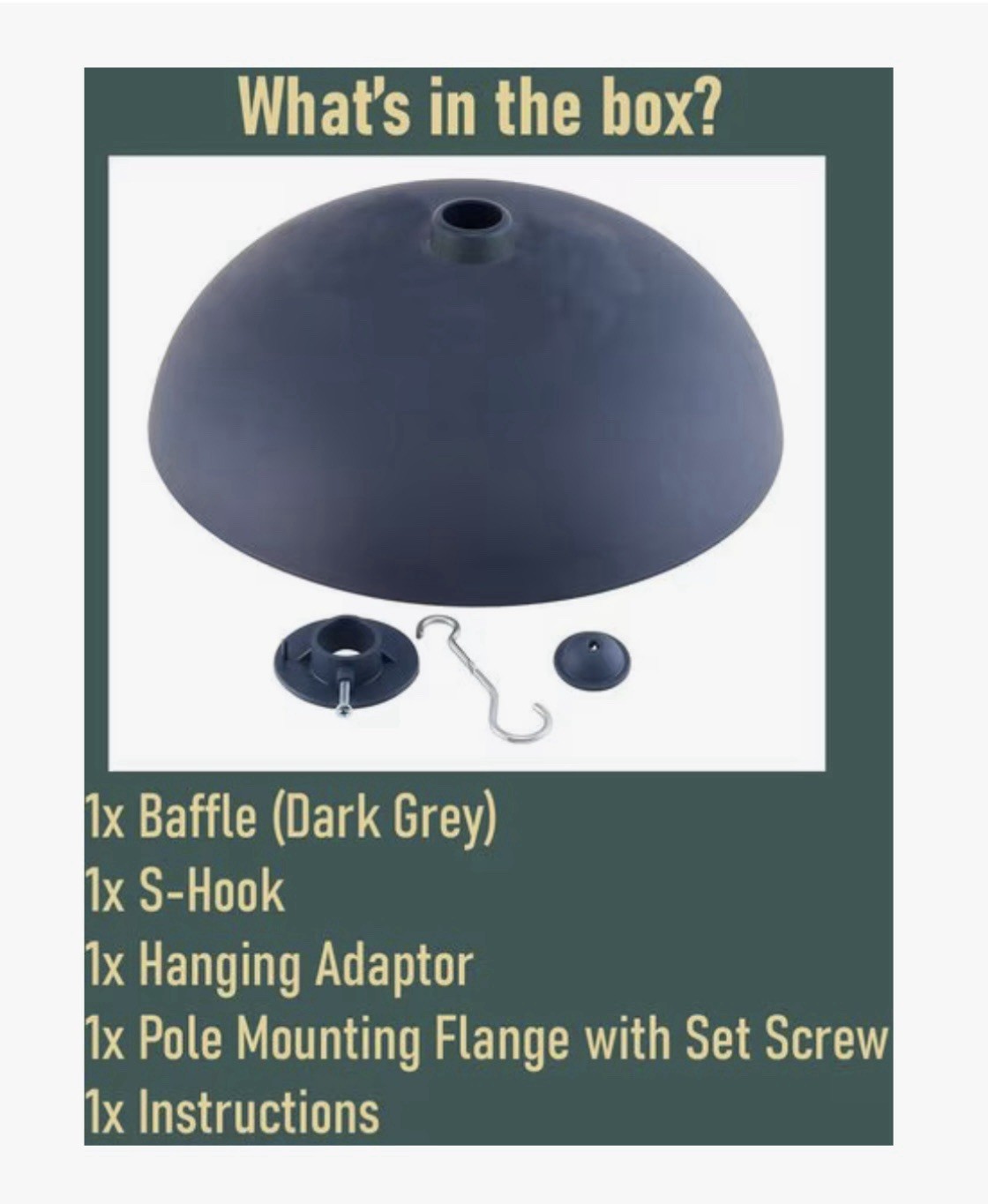 North States Two-Way Squirrel Baffle, Large Use Pole Or Hang Hook 1757 Made USA