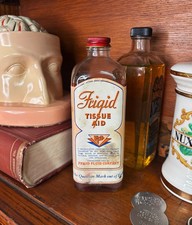 Vintage Frigid Tissue Aid Embalming Fluid Bottle Sealed  Mortuary Oddity Funeral