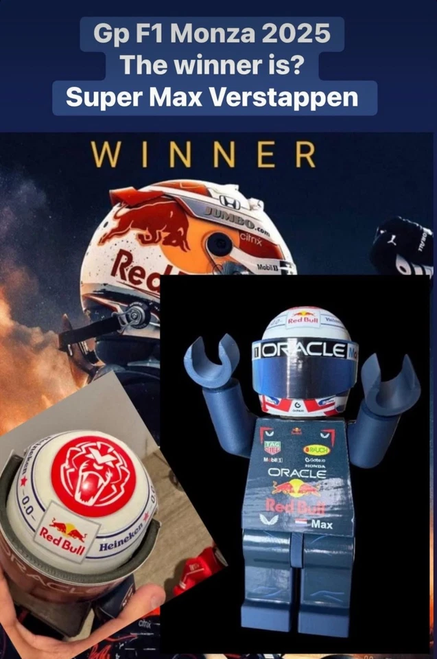 F1 Minifigure Figure 23/24 Cm Max Verstappen 2025 F1 - Image 2 of 4