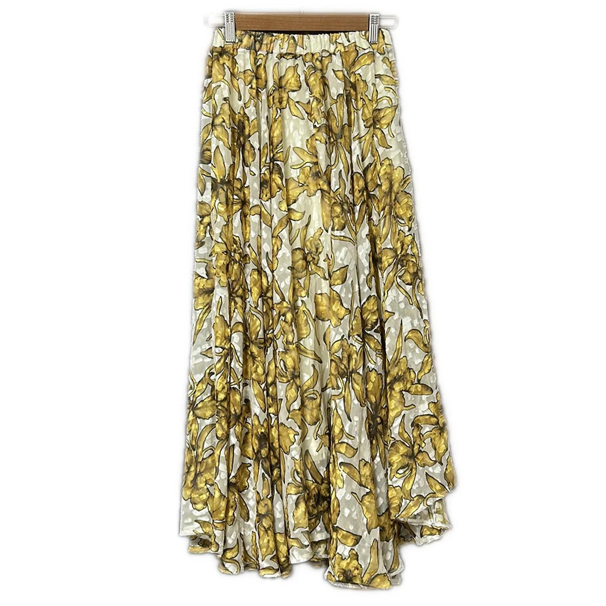 AMERI - Cream Light Brown Dark Gray Women's Skirt - image 1
