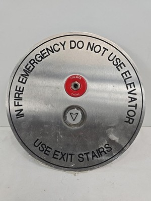 Elevator vintage hall push button Stainless 8.5 Down Button