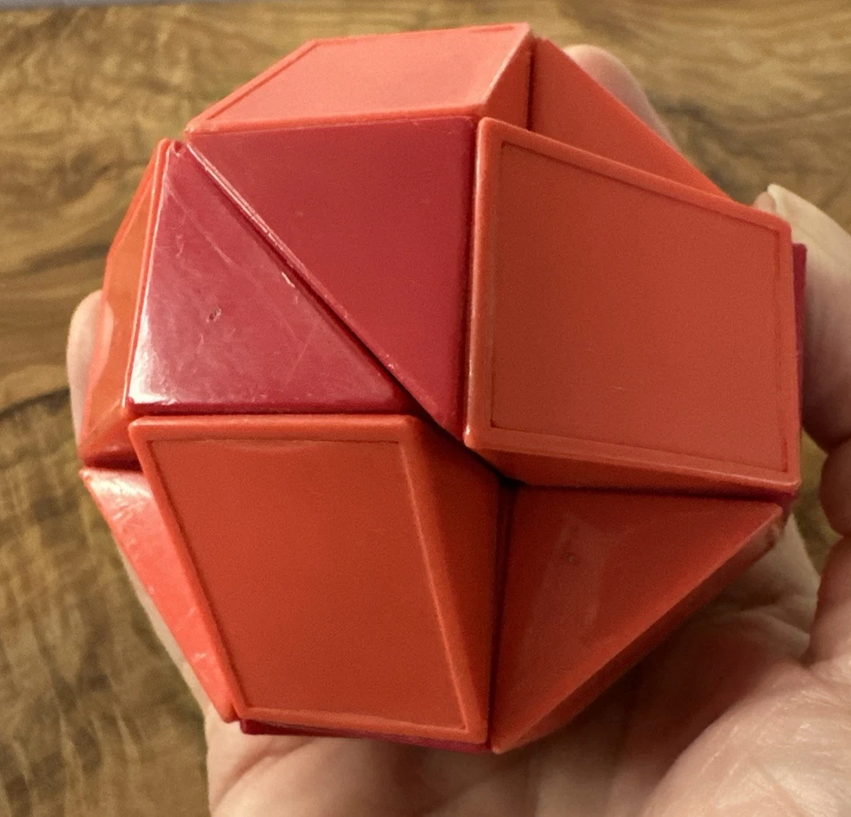 1980’s Original Fidgit Toy Vintage Rubik's Snake Puzzle Japan - Image 3 of 4