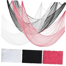 6 Pack Halloween Creepy Cloth Spooky Fabric Cloth Pink Black White 72 x 30