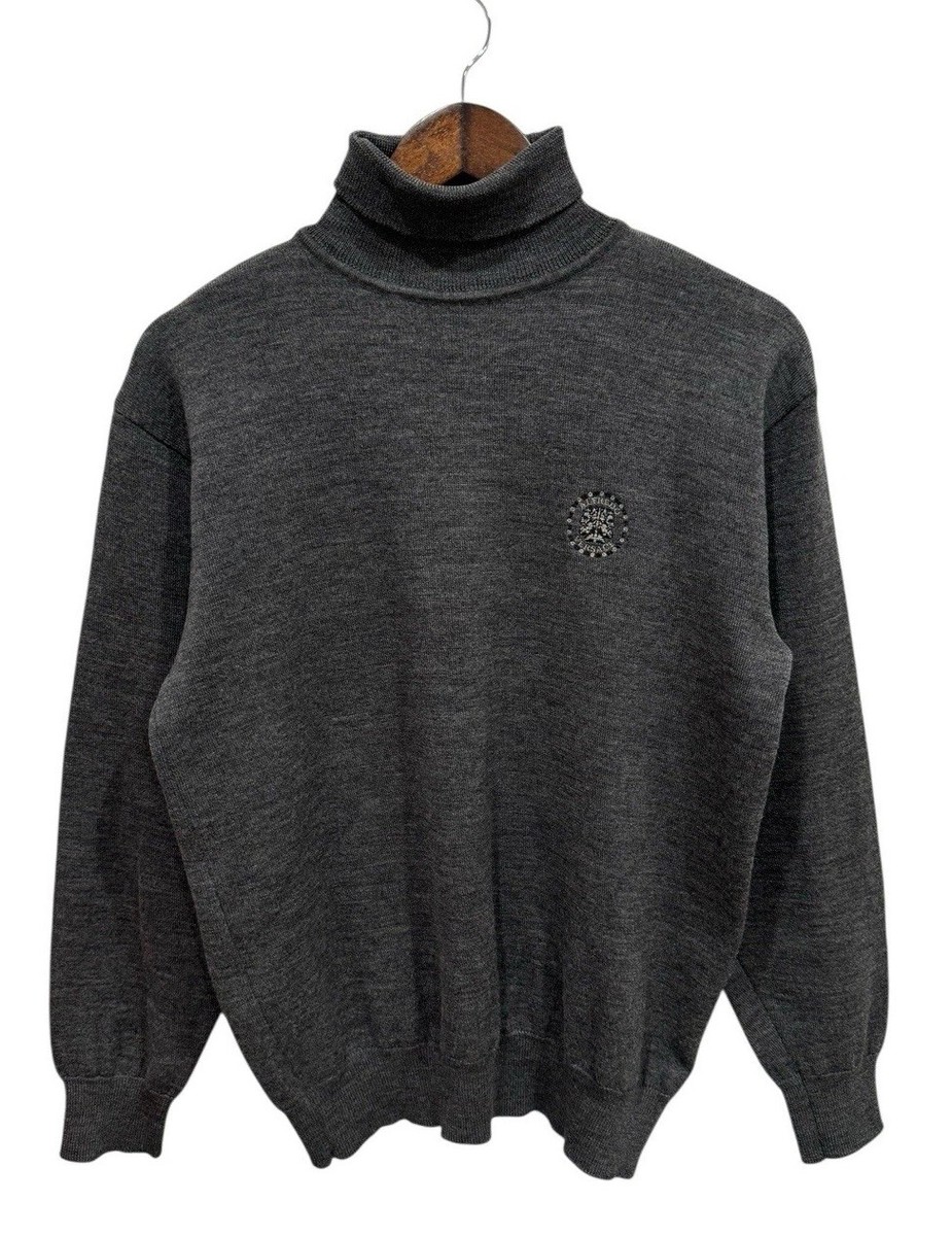 希少◎VERSACE タートルネックニット ジッパー付 イタリア製 ヴィンテージ 希少◎VERSACE タートルネックニット ジッパー付 イタリア製 ヴィンテージ