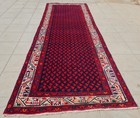 Rare Hand Knotted Tribal Badam Gul Mir Wool Area Runner Rug 9.11 x 3.5 Ft — photo 3