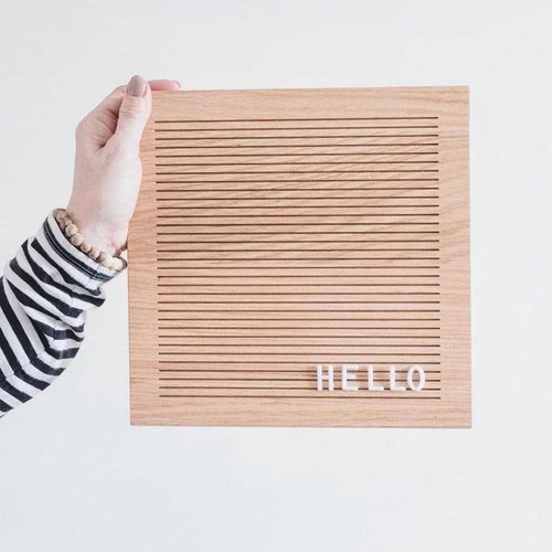 Felt Letter Board with Letters Wood Frame Photography Props Note Board Wooden - Picture 7 of 7