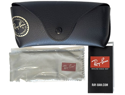 Ray Ban Universal Medium Black Soft Case for Sunglasses & Eyeglasses w/Cloth New