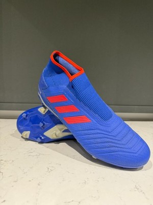 Adidas Fußballschuh Predator Soccer 19.3 Laceless FG blau rot 13 - einmal getragen