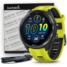Garmin Forerunner 965 GPS Running Smartwatch - Amp Yellow, CERTIFIED REFURBISHED