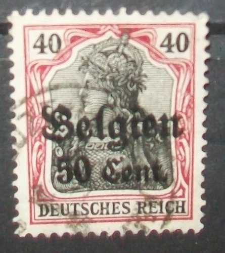 N°1977H STAMP DEUTSCHES REICH LANDESPOST IN BELGIEN CANCELED  Aus