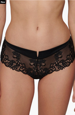$80 Simone Perele 15C630 'Saga' Embroidered Boyshort Briefs Size 2 (Small in US)