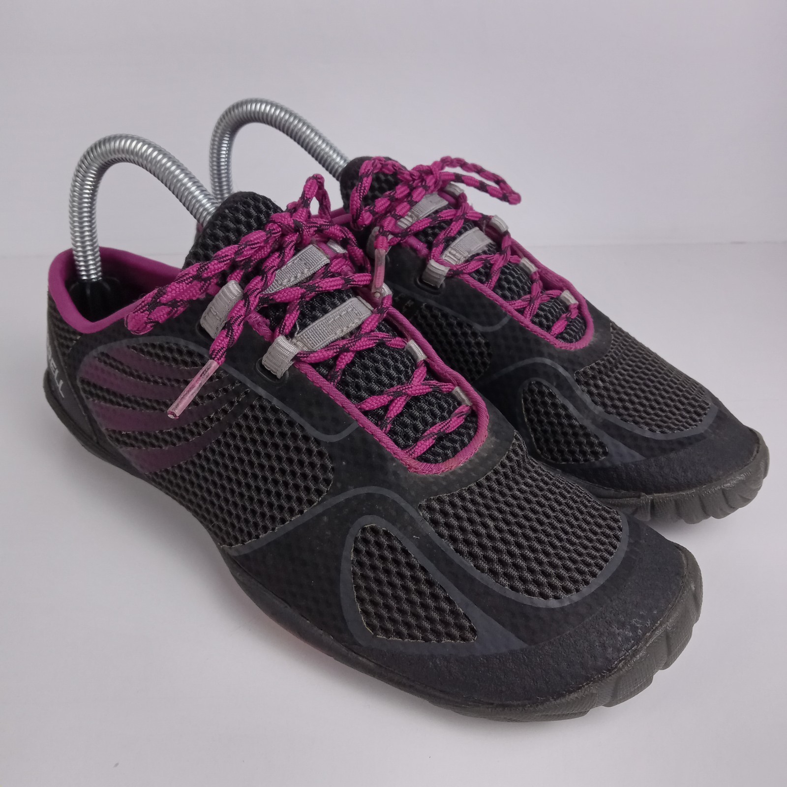 Merrell Scarpe Donna 7.5 Pace Guanto 3 Nero Rosa Atletica Trail Running A Piedi Nudi