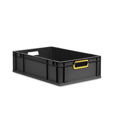 aidB Eurobox NextGen 2.0 Cycle-Griffe offen-Gelb-600x400x170mm - 1 St&uuml;ck