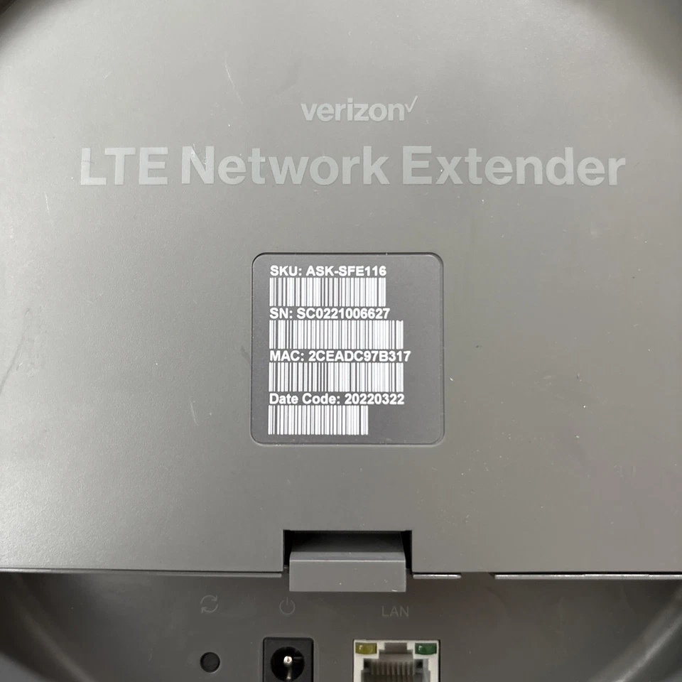 Amplificador de señal celular Verizon Wireless 4G LTE ASK-SFE116 Foto 3 de 4