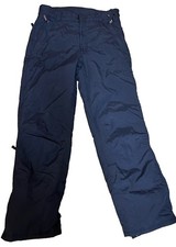 Obermeyer Ski Snow Pants Men Large LONG Black Side Zip Out 35" Inseam