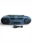 Vintage Sanyo MW-8012 Dual Cassette Boombox AM/FM Radio BassXpander Tested