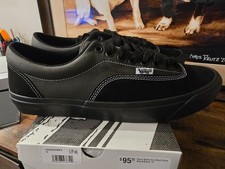 Vans Skate Era Stub Negro Negro Gris VN000DA3BKA Zapatos de Skate para Hombres Talla 10 EE. UU. NUEVO