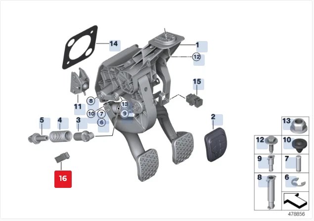 Interruptor de embrague original BMW E46 E87 E90 BMW 35426876898 Foto 3 de 4