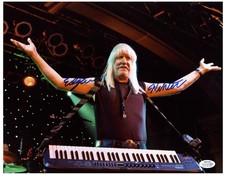Edgar Winter Signed Autographed 11x14 Rock Star on Stage Photo ACOA