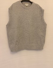 Pretty Lavish Oversized Thick Knit Vest In Grey - Size M