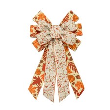 Large Thanksgiving Wreath Bow Fall Bows For Wreath Autumn Brown