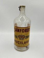 Antique SANFORD'S Royal  Crown Mucilage Bottle