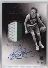 2015-16 Panini Noir Black and White Rookies /99 RJ Hunter #224 Patch Auto 2r7