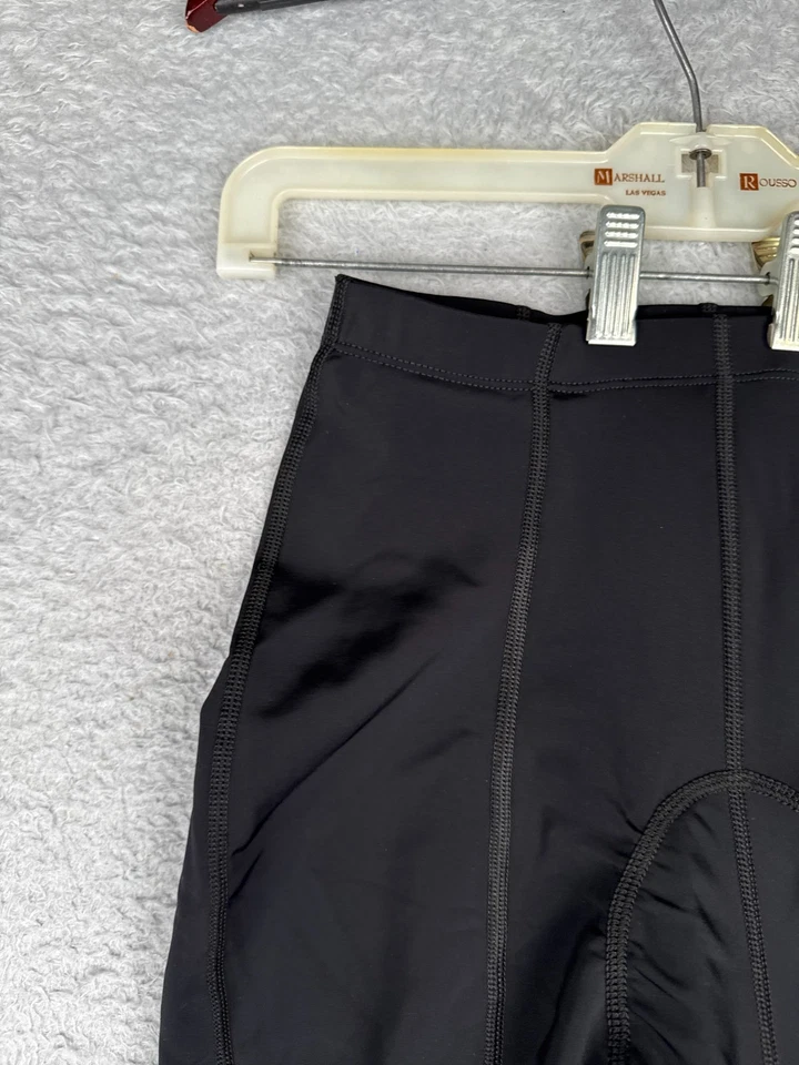 Pantalones Cortos de Ciclismo Serfas Para Mujer Grandes Negros Mezcla de Nylon Spandex Hechos en Estados Unidos Acolchados Foto 4 de 4