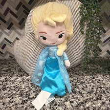 Disney Store Official Elsa Plush Doll 14 Inch Frozen Movie Princess Doll