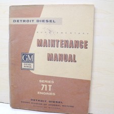 Detroit Diesel Series 71t Diesel Engine Repair Shop Service Maintenance Manual Detroit Diesel Series 71t Diesel Engine Repair Shop Service Maintenance Manual