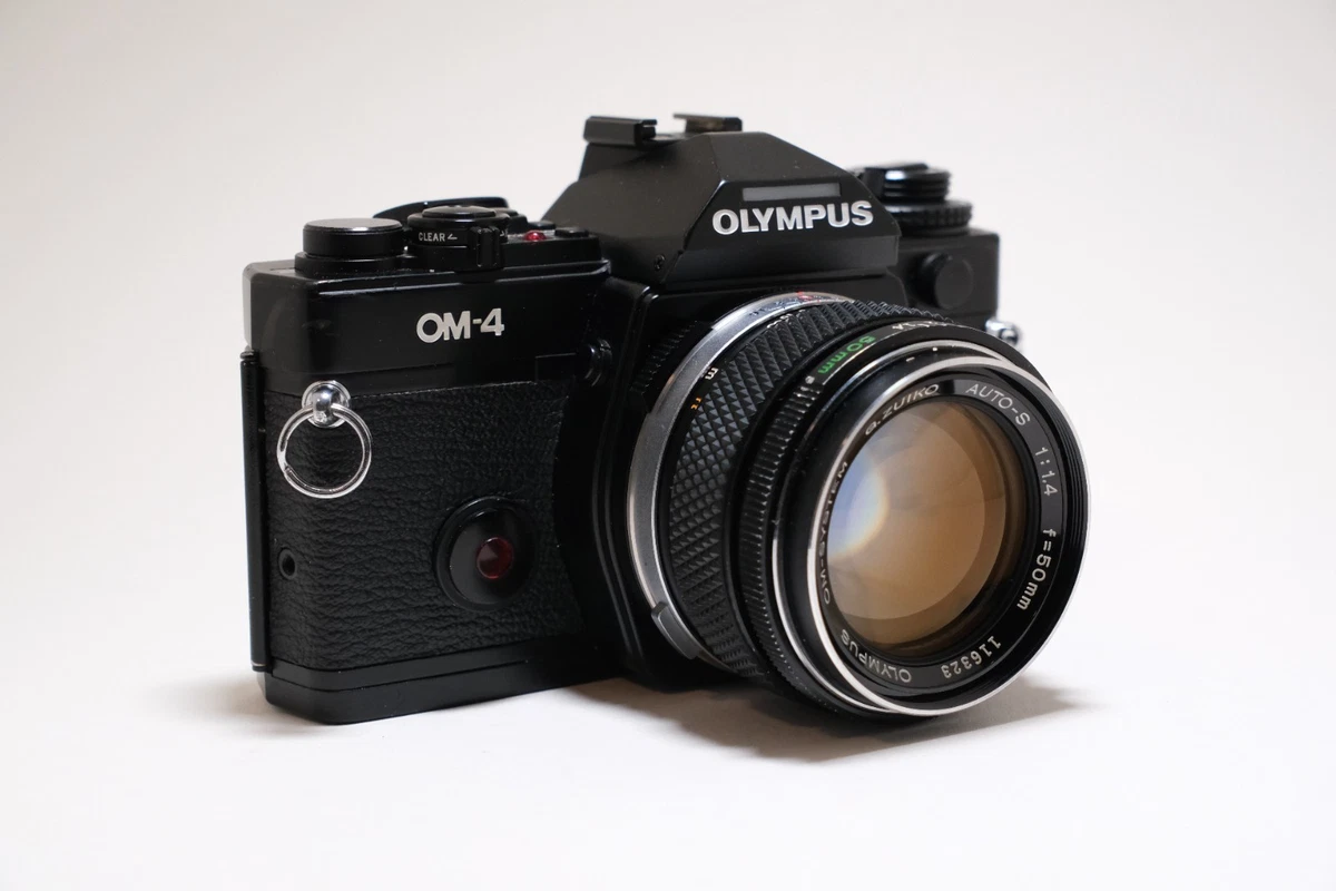 フィルムカメラ Olympus OM-4+ Auto- 50 f1.8+teleplus MC7 Olympus OM-4T OM-4 T Titanium 35mm Film Camera w/ 50mm f1.8 Lens -New