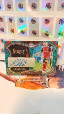 Aleix Garcia Auto Pitchside Signatures Panini Select Peacock Prizm Bayer Leverku
