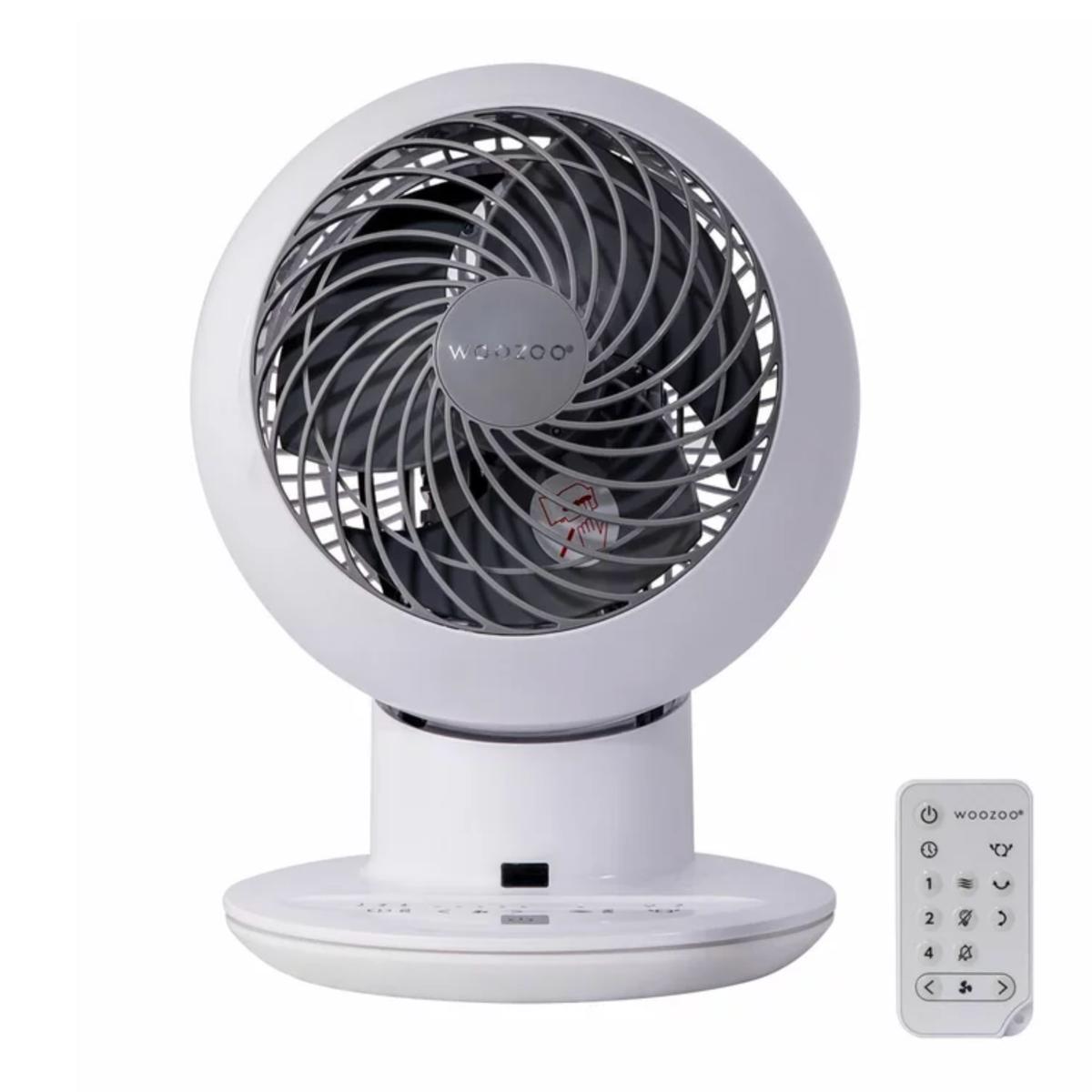 扇風機・サーキュレーター IRIS OHYAMA CIRCULATOR i ASH GRAY Iris Ohyama WooZoo Globe Air Circulator Fan with Remote Control