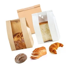 20 Pack Large Paper Bread Bags for Homemade Gift Giving, Sourdough Bread Bags...