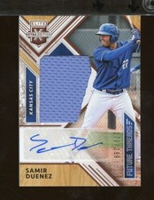 2018 Elite Extra Edition Future Threads Auto SAMIR DUENEZ 270/299 Royals QF17