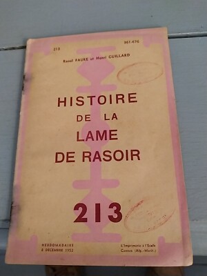Geschichte der Rasierklinge Faure et Guillard Rasierer Gilette 1952
