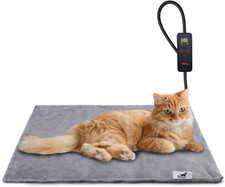 Pet Heating Pad, 6 Adjustable Temperature Dog Cat Heating Pad with Timer, Indoor